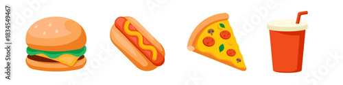 fast food icon. fastfood vector