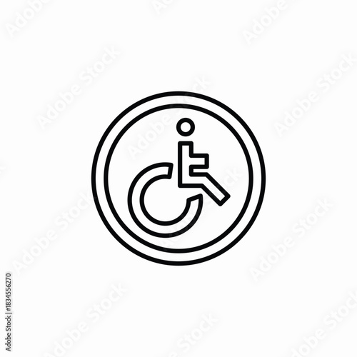 accessible sign icon sign vector