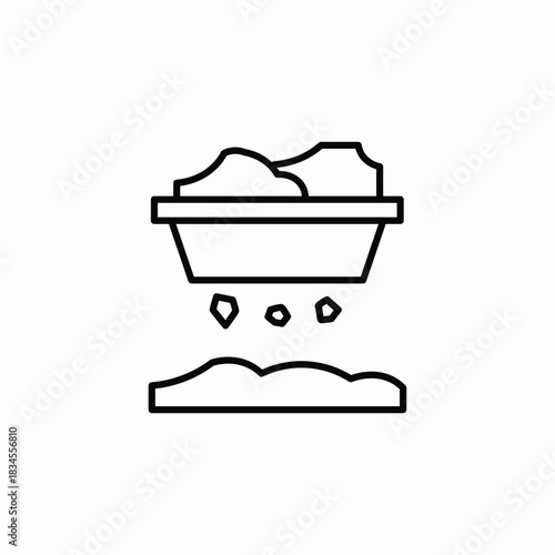 mine runes icon sign vector