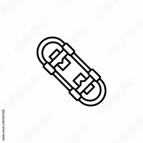 skateboard sakting icon sign vector