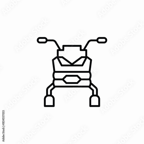 snowmobile vehicle icon sign vector