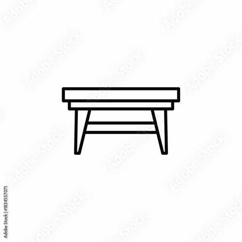 table furniture icon sign vector