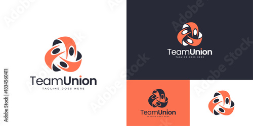 Team Union Community Logo | Unity, Group, and Collaboration Symbol for Social, Corporate, and Community Brands