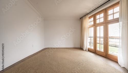 empty room with white walls and beige carpet