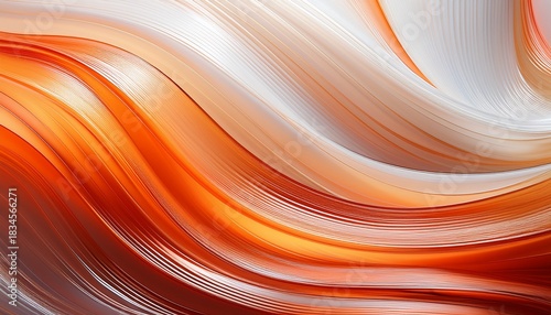 creamy white and warm orange glass gradient with subtle waves bright and airy design perfect for clean vibrant layouts the image can be suitable for modern clean layouts