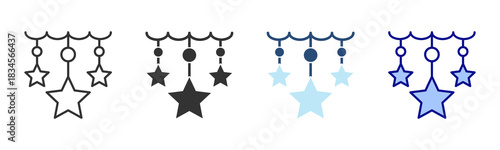 Star Icon Set. Designed In Multi Style