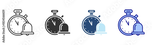 Countdown Icon Set. Designed In Multi Style