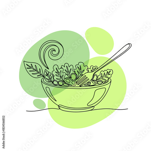 Salad Bowl Illustration