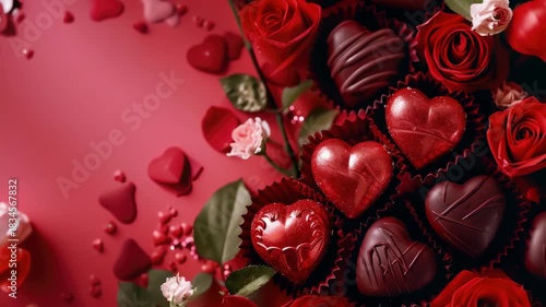 Valentine's Day Chocolates with Roses