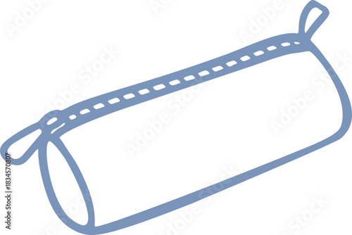 Doodle Pencil Case Outline Element