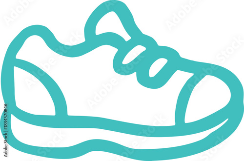 Sneaker doodle style element