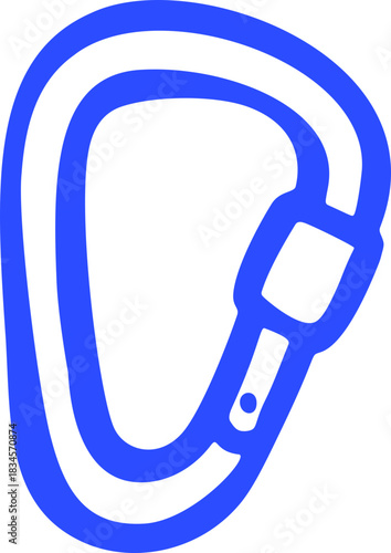 Doodle style carabiner clip