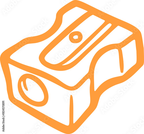 Pencil Sharpener Doodle Element