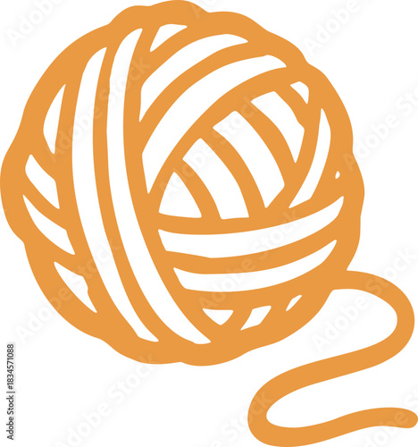 Doodle yarn ball element