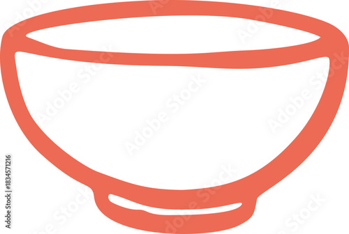 Doodle style bowl element