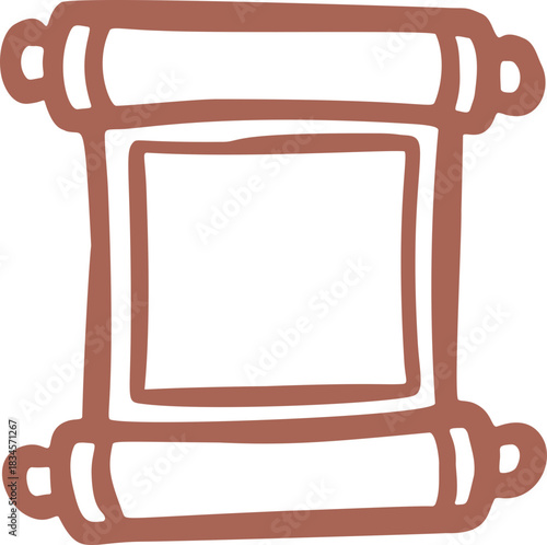 Doodle Scroll Paper Element