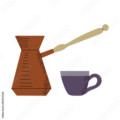 Coffee Turk icon clipart logotype isolated illustration