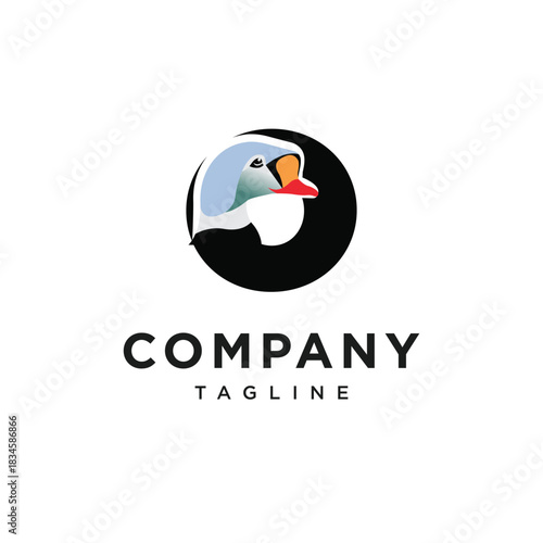 Letter O King Eider Logo Icon Vector