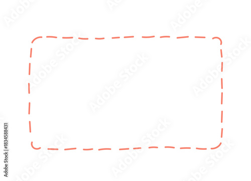 Dashed Rounded Rectangle Frame