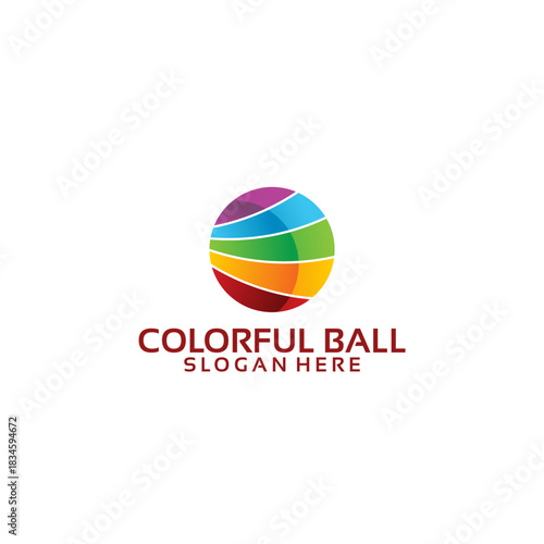 Colorful Ball Logo Design.