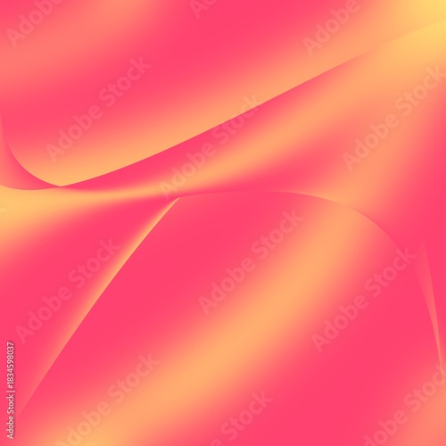 Abstract Neon Pink and Yellow Gradient Swirl