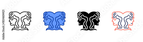 Gemini icon set multiple style collection