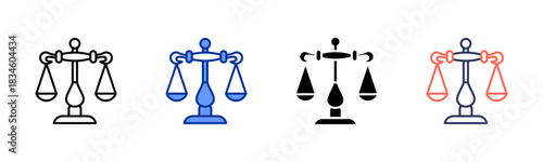 Libra icon set multiple style collection