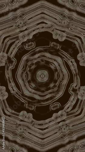 Motion tunnel in dark colors with shifting lines creating a seamless loop wallpaper effect for screensaver or background