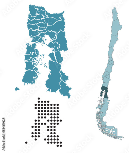 Set maps of Los Lagos Region