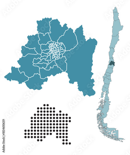 Set maps of Santiago Metropolitan Region