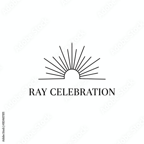 Ray Celebration Minimalist Event and Wedding Planner Logo