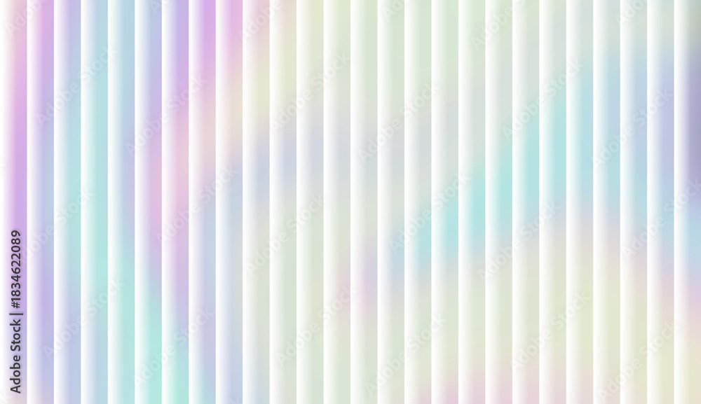 Fototapeta premium Pastel Iridescent Striped Background with Vertical Holographic Lines