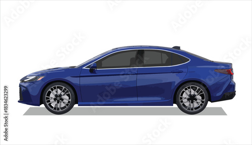 modern car icon side view design template vector