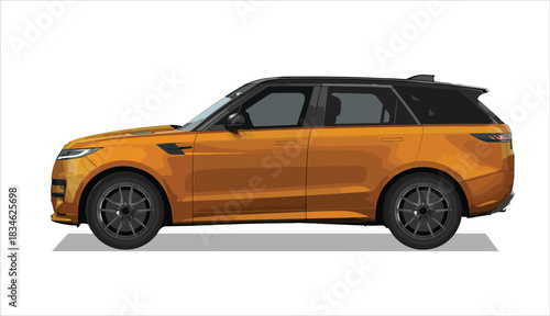 icon car side view vector template