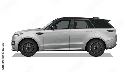 icon car side view vector template