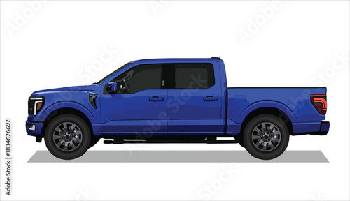 white icon logo sign truck car off road side view 4x4 4wd 3d auto motor art ram race power art 3d color car vector power trip pick up model diesel rally