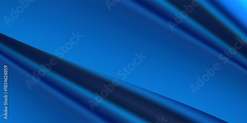 Abstract Blue Wave and Curve Background. Modern Trendy design in Vector Illustration
