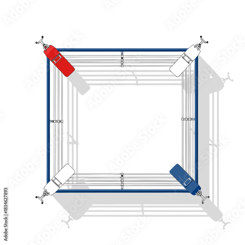 Boxing Ring Top View
