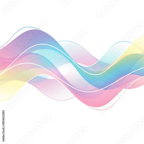Fluid Gradient Abstract Waves Vector