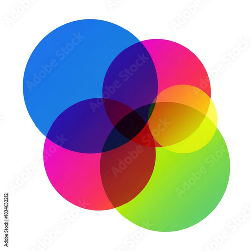 Geometric Gradient Circles Abstract