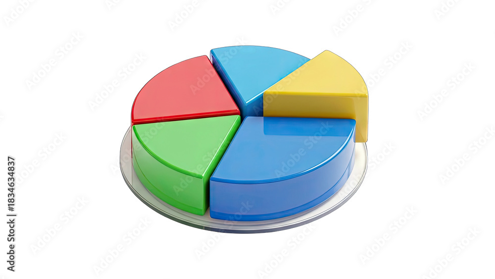 Obraz premium colorful pie chart