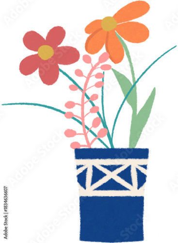 bouquet of flowers in vase