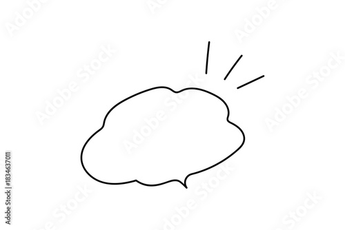 シンプルで可愛い吹き出し