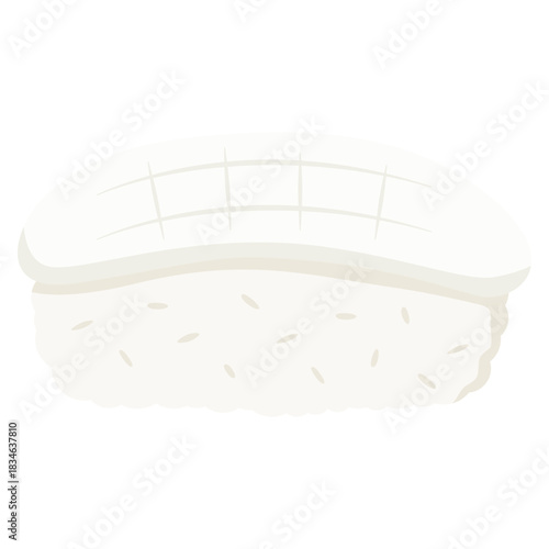 squid nigiri sushi illustration