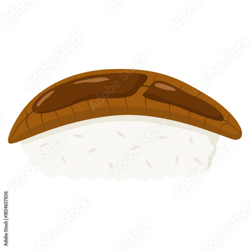 unagi eel nigiri sushi illustration