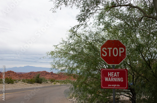 Extreme Heat Warning Sign