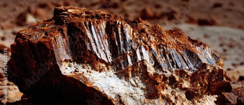 Chert shines in high contrast desert scene