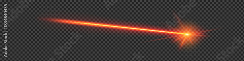 Vector laser beam PNG. Red laser beam on an isolated transparent background. Laser security system, protection. Red laser