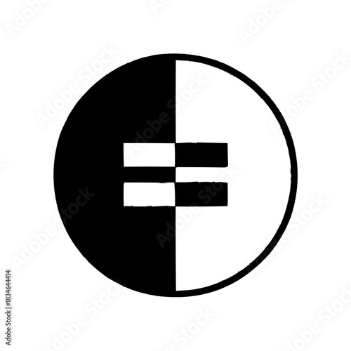 Modern Equality Yin Yang Flat Icon