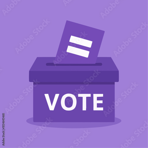 Voting Equality Ballot Flat Icon